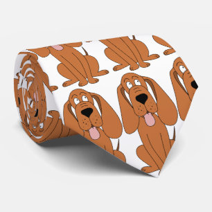 Cravate Bande dessinée Brown de chien. Chien