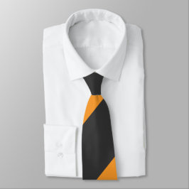Cravate Bande régimentaire orange et noire