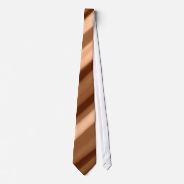 Cravate Bandes Abstraites Brown (Devant)