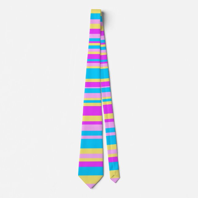 Cravate Bandes multicolores 2 (Devant)
