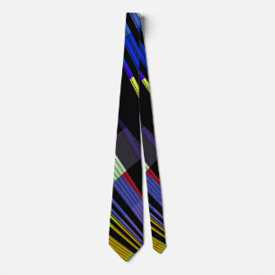 Cravate Bandes multicolores Iridescendantes