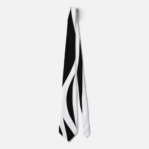 Cravate Bandes noires et blanches