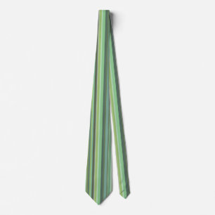 Cravate Bandes verticales vert olive