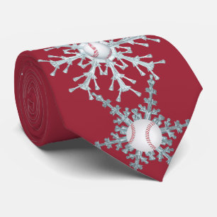 Cravate Baseball de Noël