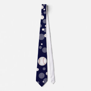 Cravate Baseball éparpillé   Cadeau sportif