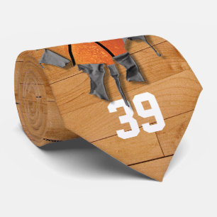Cravate Basket-ball déchiré (personnalisé)