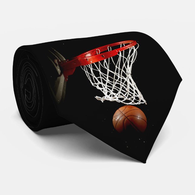 Cravate Basket-ball I Love (Roulé)