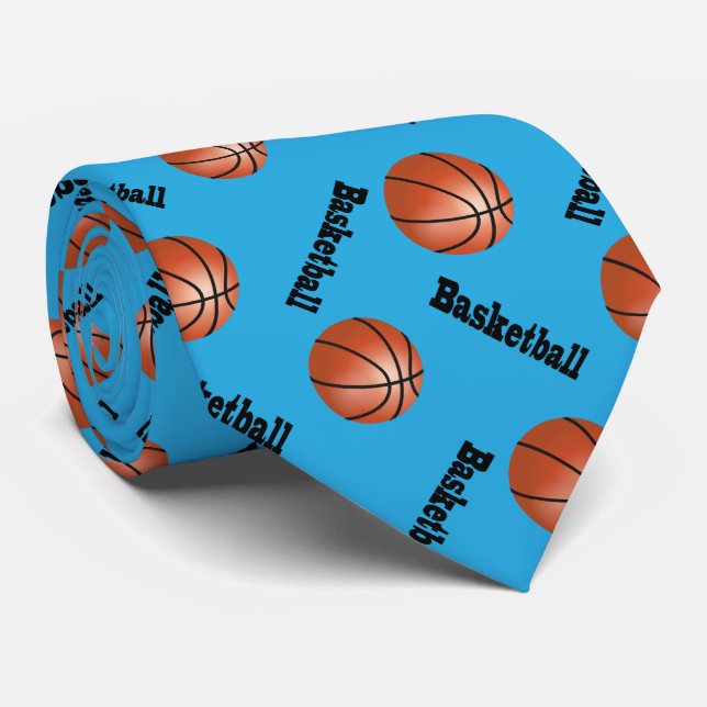 Cravate Basket-ball sportif de l'arrière - plan | de bleus (Roulé)