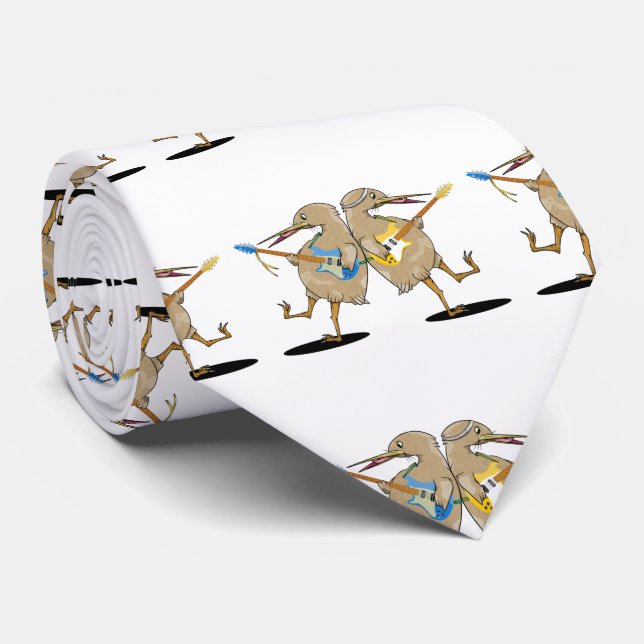 Cravate Bataille de guitare de Kiwis (Roulé)