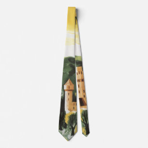 Cravate Bavière, Allemagne, Château Allemand Art de Voyage