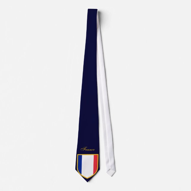 Cravate Beau drapeau de la France (Devant)