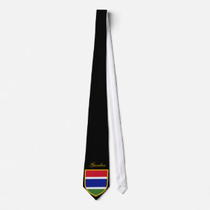 Cravate Beau drapeau de la Gambie
