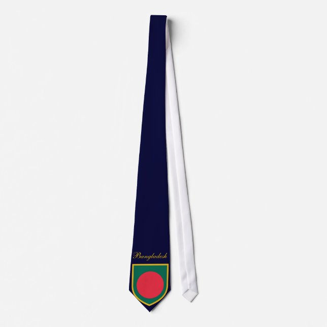 Cravate Beau drapeau du Bangladesh (Devant)