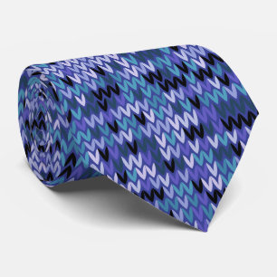 Cravate Beau, motif tricot, tricoté, bleu et