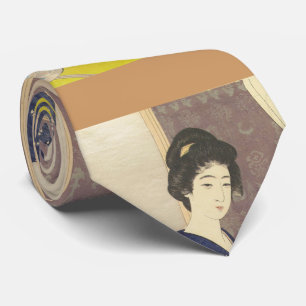 Cravate Beauté japonaise dans le kimono d'été