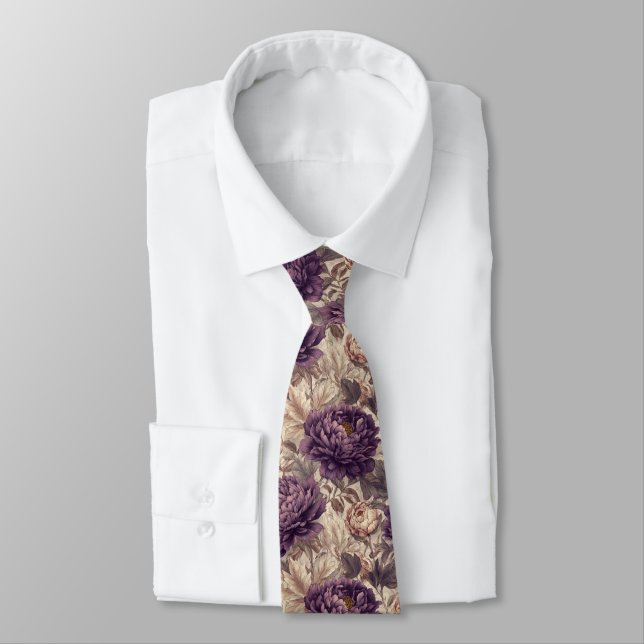 Cravate Beautiful Dads Day Gifts Peonies Floral (Attaché)