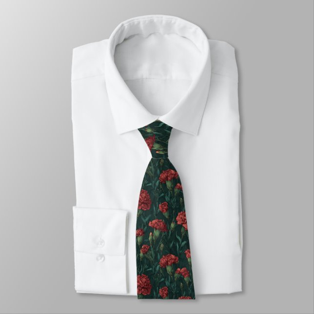 Cravate Beautiful Gifts For Men Carnation Flower (Attaché)