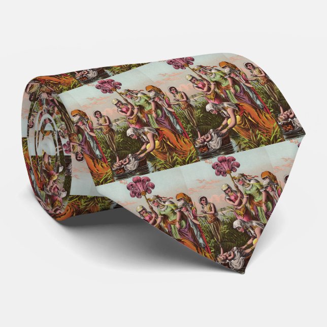 Cravate Bébé Moïse dans un panier (Roulé)