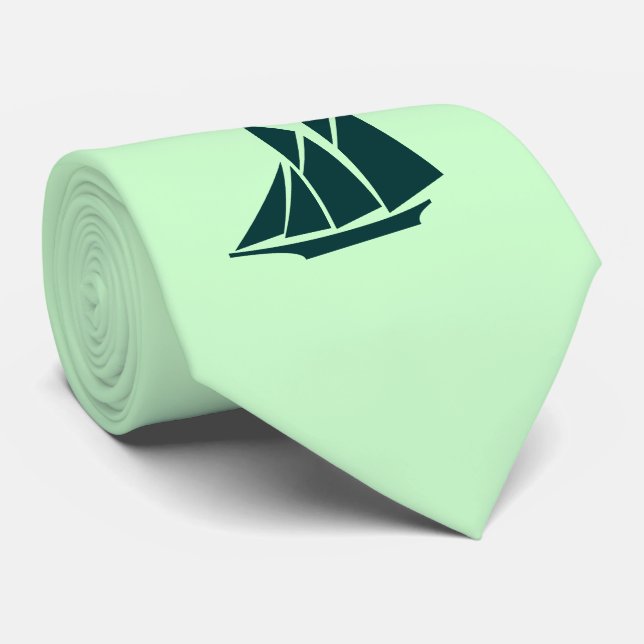 Cravate belle d'insignes de schooner (Roulé)