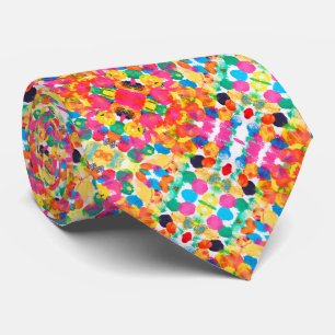 Cravate Belle peinture abstraite colorée