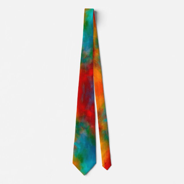 Cravate Belles couleurs Résumé Design Homme (Devant)