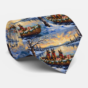 Cravate Berger belge Tervuren Bateau de Noël Vacances