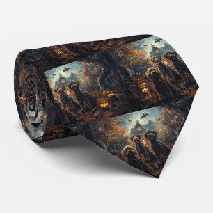 Cravate Bernedoodle Halloween nuit chien délice