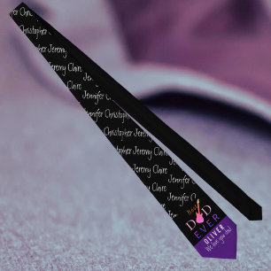 Cravate Best Papa Ever Script mignon Cool Fête des pères m