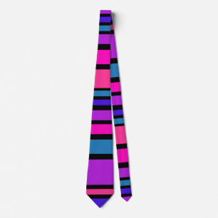 Cravate BG Stripes couleur Motif III + votre arrière - pla