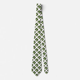 Cravate Bijou Shamrock Gold Saint Patrick avec perles