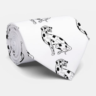Cravate Black and white Dalmatian