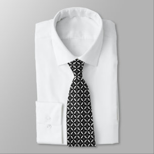 Cravate "Black and White Elegance" Hommes contemporains te