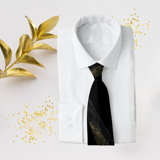 Cravate Black et Sparkly Gold (Créateur téléchargé)