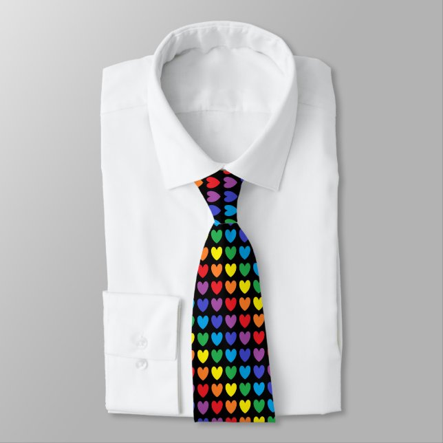 Cravate Black Rainbow (Attaché)