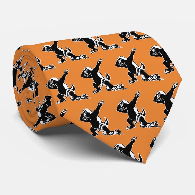 Cravate Blaireau de miel tamponnant (Roulé)