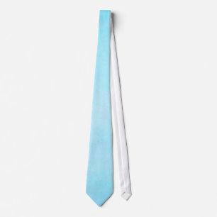 Cravate Blanc léger bleu turquoise de modèle d'aquarelle