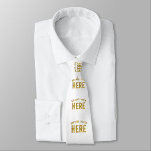 CRAVATE BLANC PERSONNALISABLE MODERNE DE MARQUE VÉRIFIÉ ST