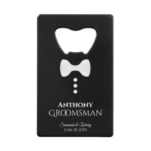 Cravate blanche amusante Tuxedo Groomsman Mariage