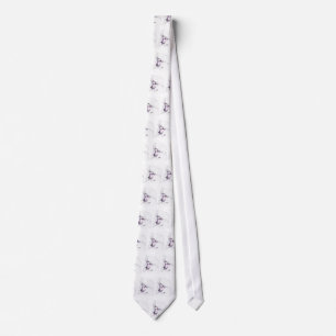Cravate blanche de caniche standard