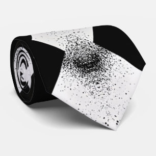 Cravate blanche noire contemporaine pour hommes Da