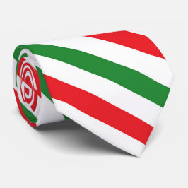 Cravate blanche verte rouge de rayure de Noël de