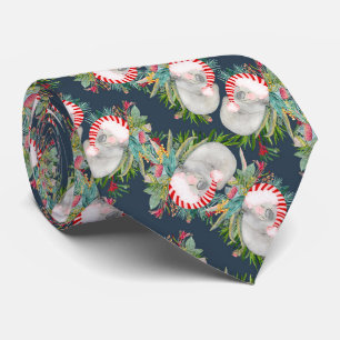Cravate bleu de Noël Koala
