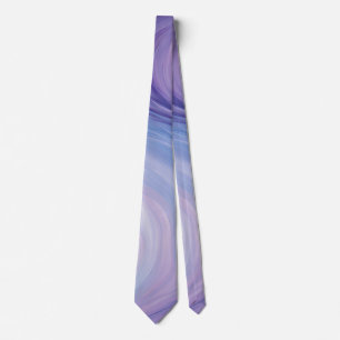 Cravate Bleu dégradé, violet Abstrait Motif vague
