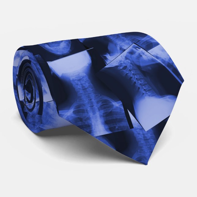 Cravate Bleu électromagnétique à rayons X (Roulé)