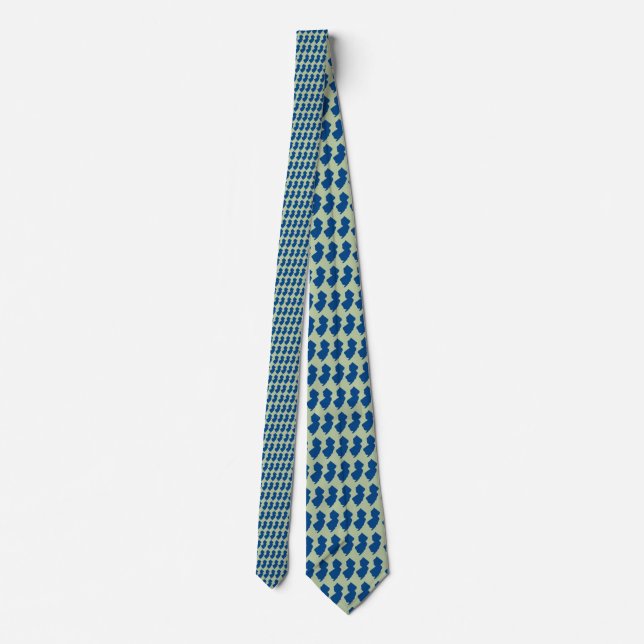 Cravate Bleu et Grey Tie (Dos)