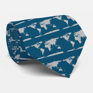 Cravate bleu gris
