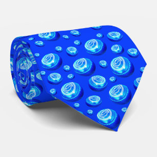 Cravate Bleu Huile Peint Pelouse Bowls,