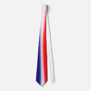 Cravate bleue blanche rouge
