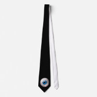 Cravate bleue de globe oculaire