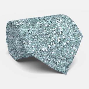 Cravate bleue de parties scintillantes